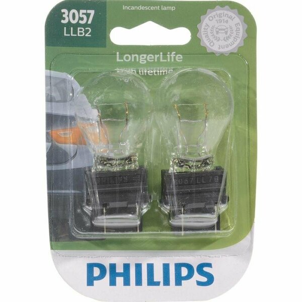 Philips Automotive Lighting 3057LLB2 LONG LIFE MIN CD, 2PK DARPAB98016